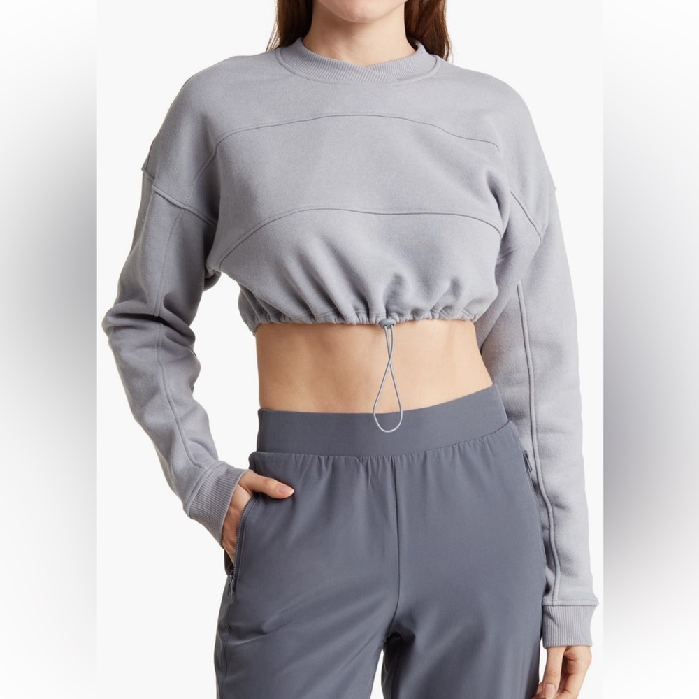 90 Degrees By Reflex Brushed Cropped Shirt